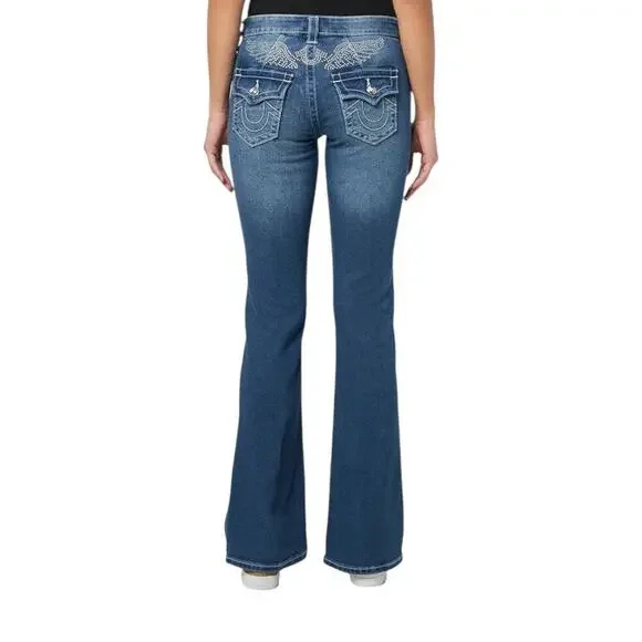 New True Religion Becca Mid Rise Bootcut Jeans Women’s Size 27 - Picture 4 of 10